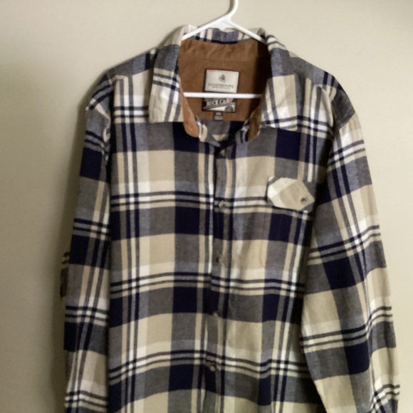 MENS 2XL LEGENDARY WHITE TAILS FLANNEL SHIRT - Picture 2 of 10